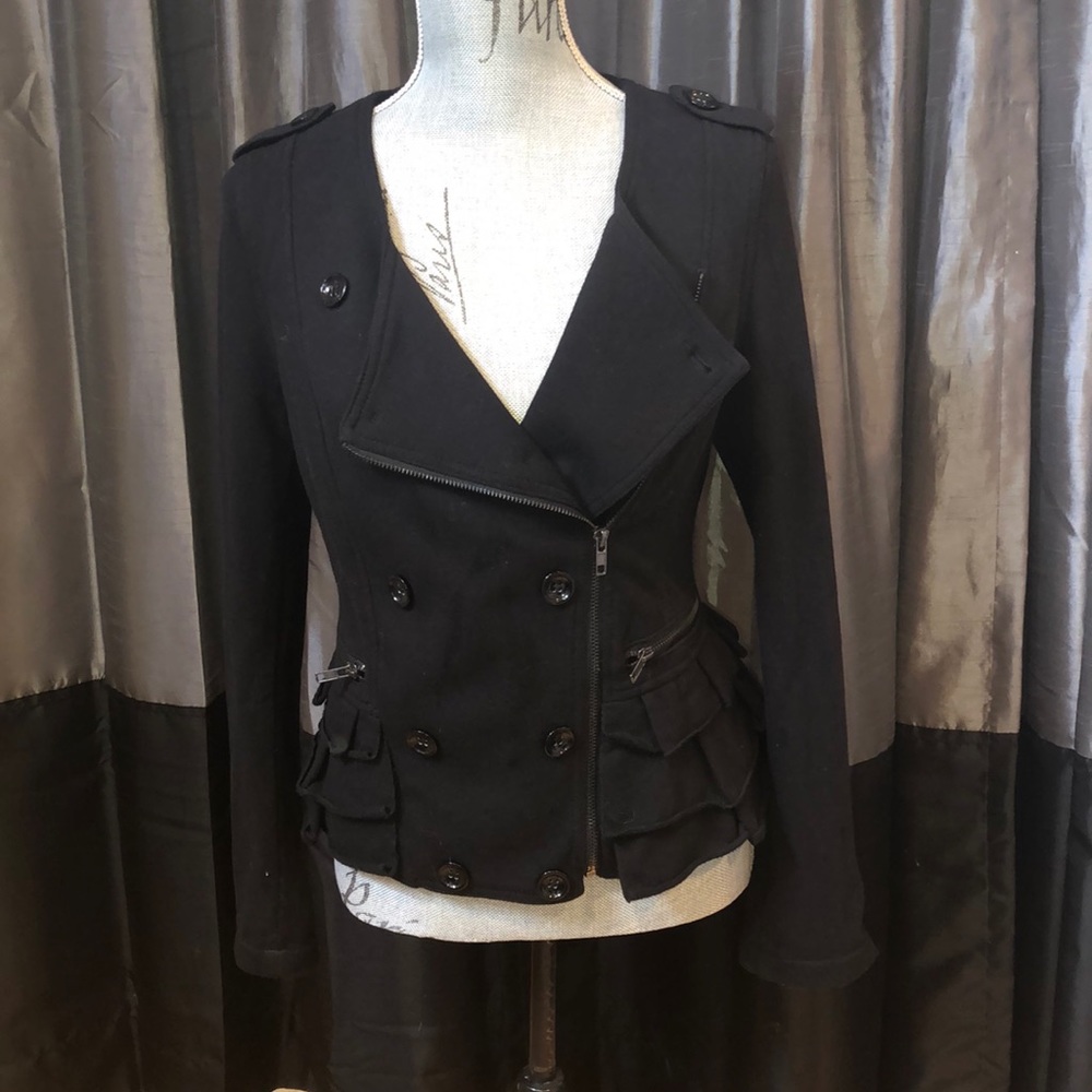 INC black double breasted blazer